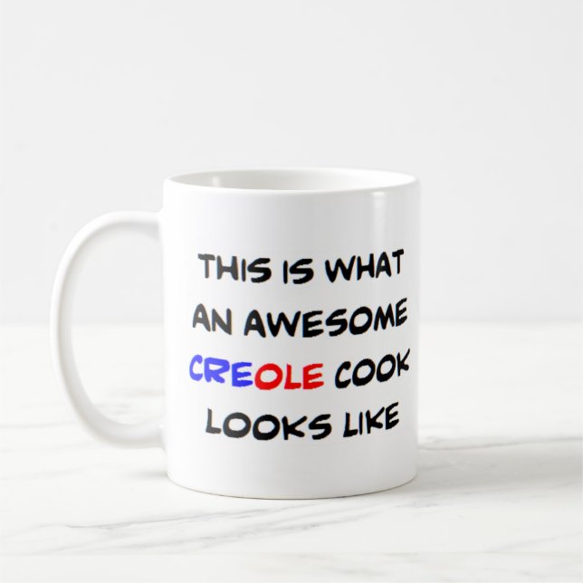 creole cook, awesome coffee mug (Left)