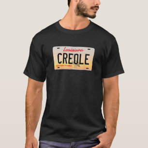 Creole Louisiana License Plate T-Shirt