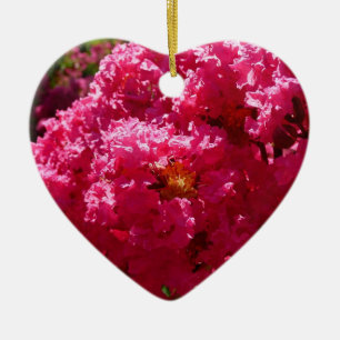 Crepe Myrtle Tree Magenta Floral Ceramic Tree Decoration