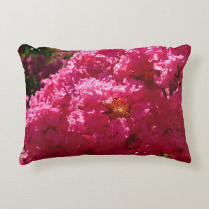 Crepe Myrtle Tree Magenta Floral Decorative Cushion