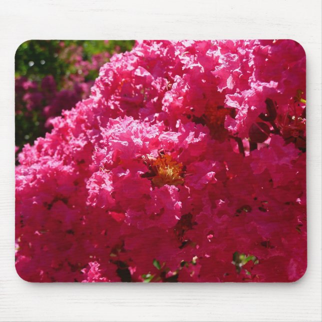 Crepe Myrtle Tree Magenta Floral Mouse Mat (Front)