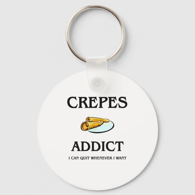 Crepes Addict Key Ring (Front)