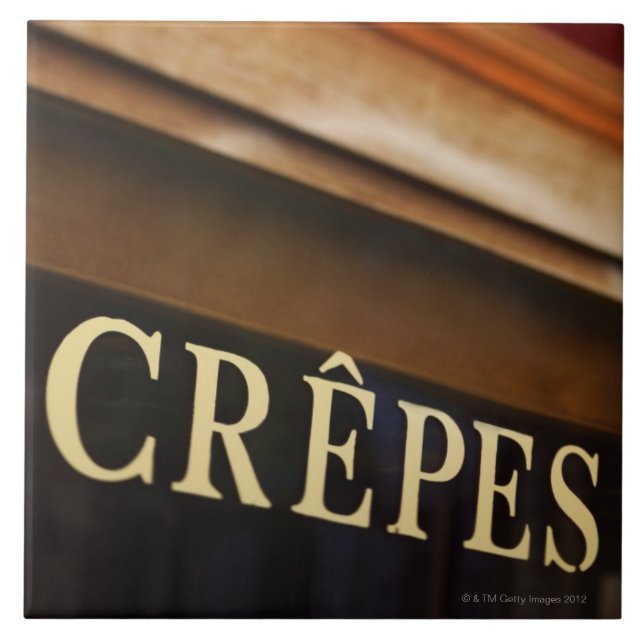 Crepes sign, Paris Tile (Front)