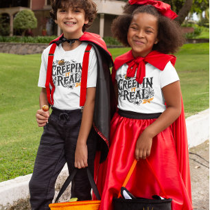 Crepping It Real Halloween Retro Design Tri-Blend Shirt