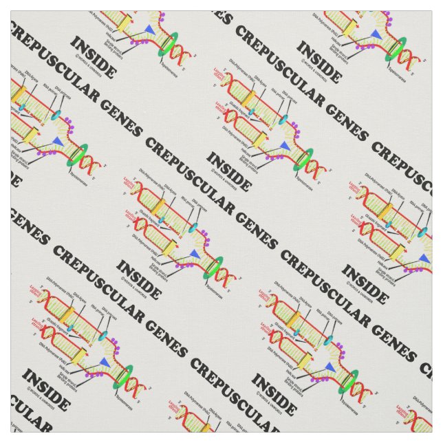 Crepuscular Genes Inside DNA Humour Fabric (Swatch)
