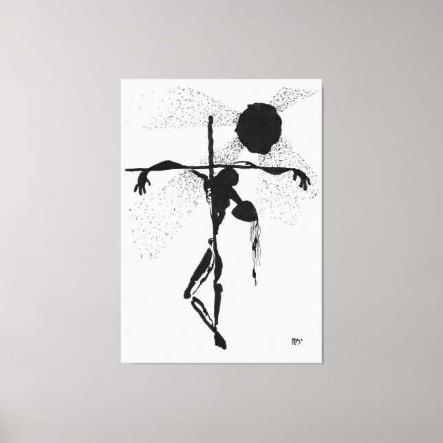 Crepúsculo - Dibujo a tinta Y quisieron los infame Canvas Print (Front)