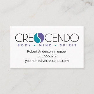Crescendo Member Business Card