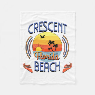 Crescent Beach, California Fleece Blanket
