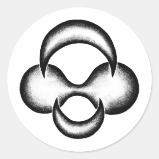 Crescent Birth Classic Round Sticker