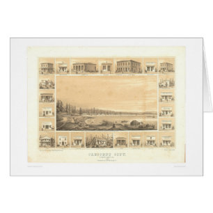 Crescent City, CA. Panoramic Map 1857 (0465A)