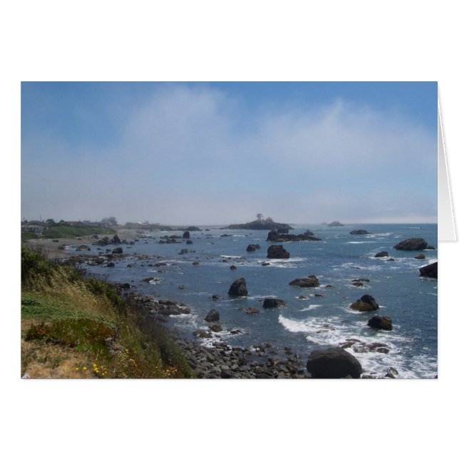 Crescent City Pacific Ocean View Notecard (Front Horizontal)