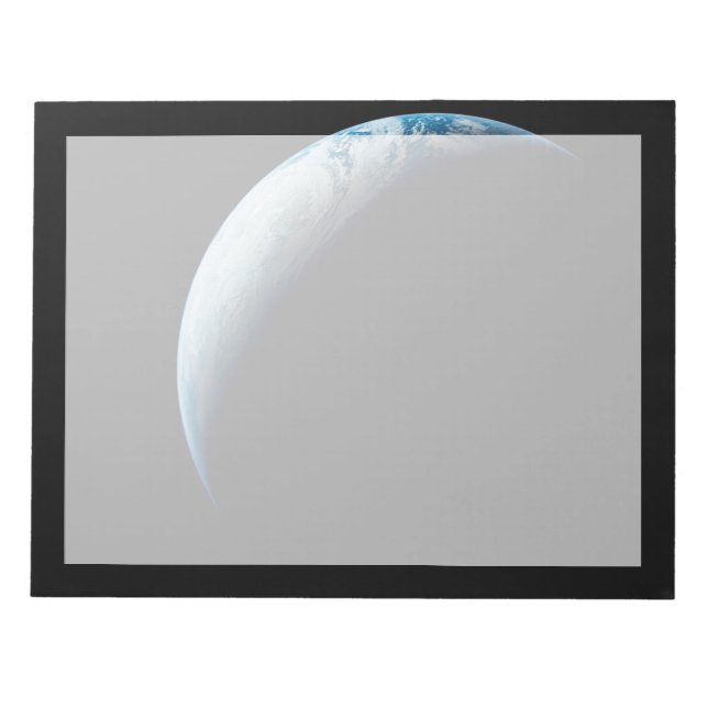 Crescent Earth Taken From The Apollo 4 Mission. 2 Notepad (Front)