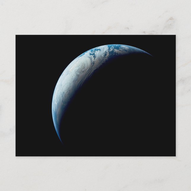 Crescent Earth Taken From The Apollo 4 Mission. 2 Postcard (Front)