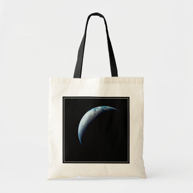 Crescent Earth Taken From The Apollo 4 Mission. 2 Tote Bag (Front)