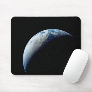 Crescent Earth Taken From The Apollo 4 Mission. Mouse Mat