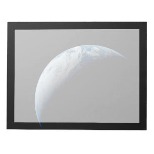Crescent Earth Taken From The Apollo 4 Mission. Notepad