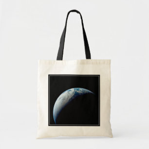 Crescent Earth Taken From The Apollo 4 Mission. Tote Bag