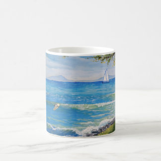 Crescent Head Beach Seascape Painting Coffee Mug