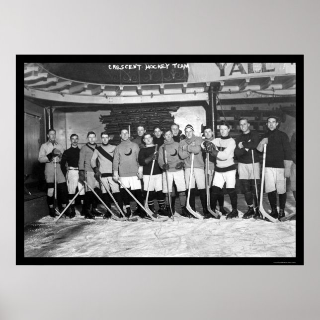 Crescent Hockey Team in New York 1911 Poster (Front)