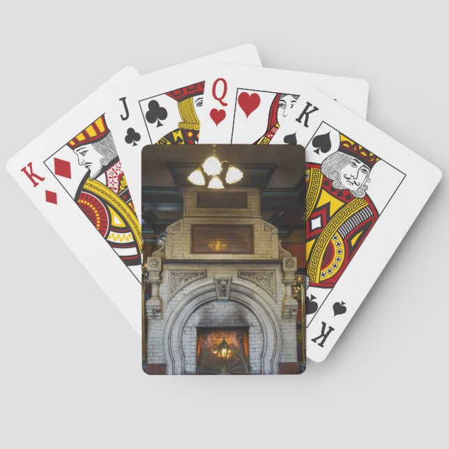 Crescent Hotel Fireplace Playing Cards (Back)