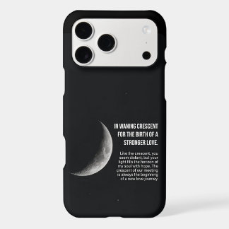 Crescent Moon Aesthetic Quote iPhone 17 Pro Max Ca