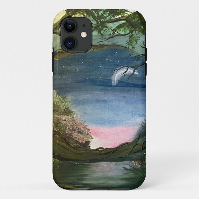 Crescent Moon, by Gary Poling Case-Mate iPhone Case (Back)