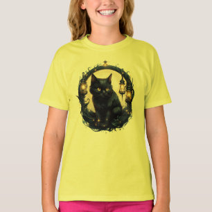 Crescent Moon Cat T-Shirt