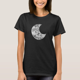 Crescent Moon Distressed Vintage look T-Shirt