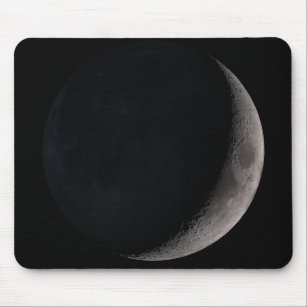 Crescent moon from NASA images  Mouse Mat