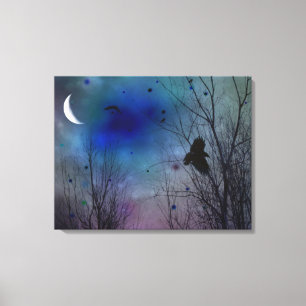 Crescent Moon Glow Canvas Print
