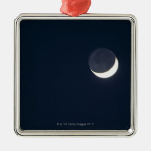 Crescent Moon Metal Tree Decoration