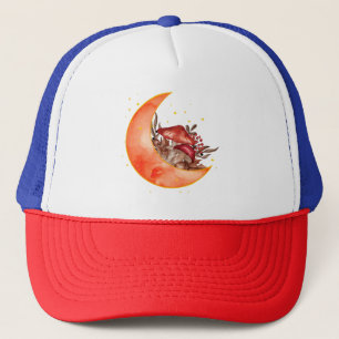 Crescent Moon Mushroom Cottagecore Fungi Mycology Trucker Hat
