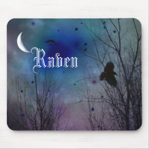 Crescent Moon Night Mouse Mat