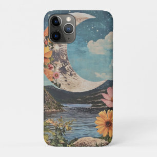 Crescent Moon Over Serene Landscape iPhone 11 Pro Case