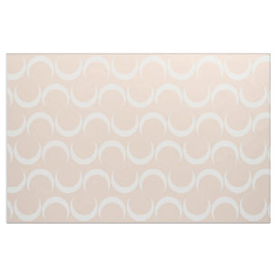 Crescent Moon Pattern - Pastel Pink Fabric