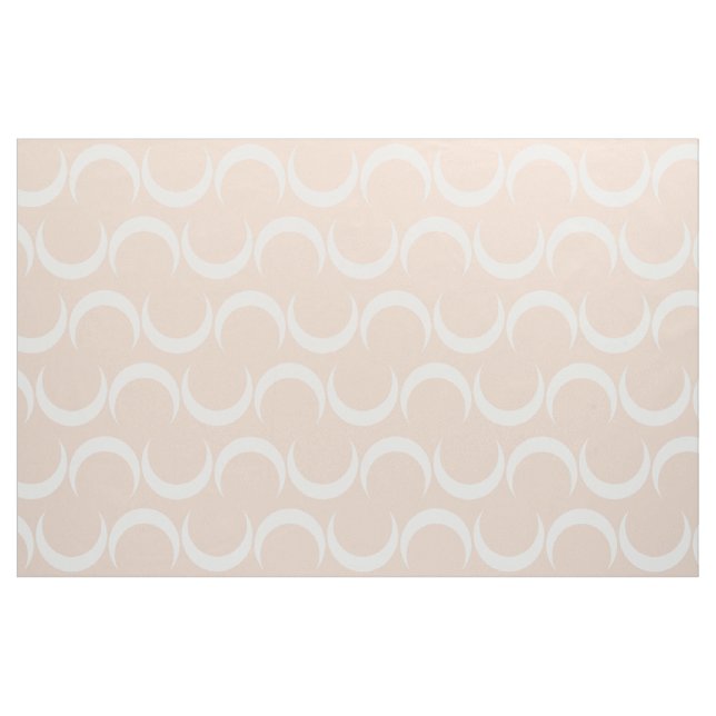 Crescent Moon Pattern - Pastel Pink Fabric (Yard)