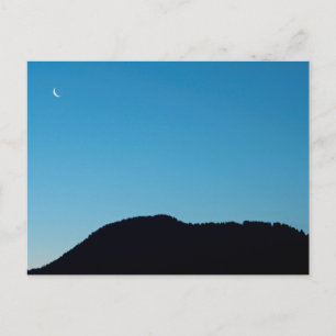 Crescent moon postcard