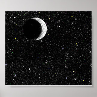 Crescent Moon Poster