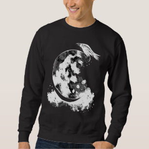 Crescent Moon Raven Witch Aesthetic Astrology Goth Sweatshirt