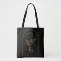 Crescent Moon Rose Occult Witchcraft Wicca