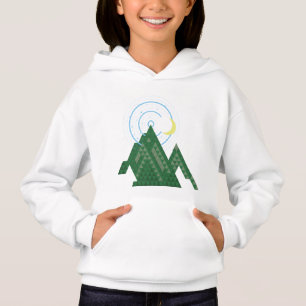 crescent moon sky in the mountain