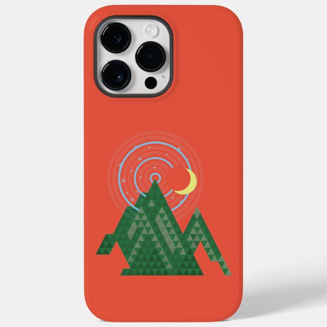  crescent moon sky in the mountain Case-Mate iPhon Case-Mate iPhone Case (Back)