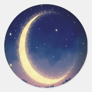“Crescent Moon Sticker Pack - Magical Celestial 