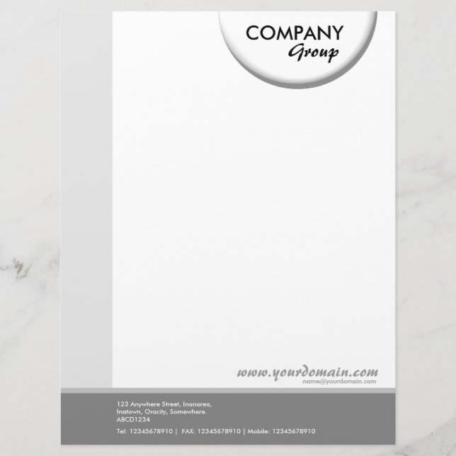 Crescent Shadow Custom Letterhead (Front)