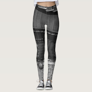 Crescent Stairwell Grayscale Leggings