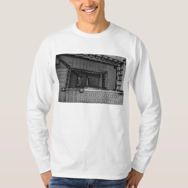 Crescent Stairwell Grayscale T-Shirt (Front)