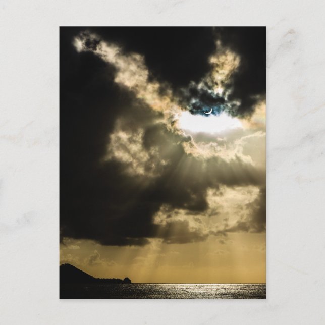 Crescent Sun during Solar Eclipse Postcard (Front)