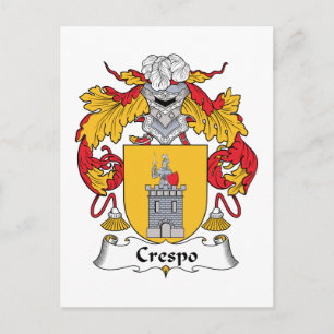 Crespo Family Crest Postcard