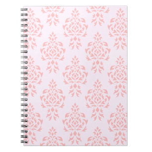 Crest Damask Repeat Pattern Pinks Notebook