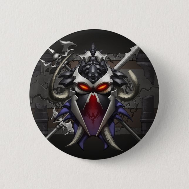 Crest Of Rage 6 Cm Round Badge (Front)